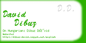 david dibuz business card